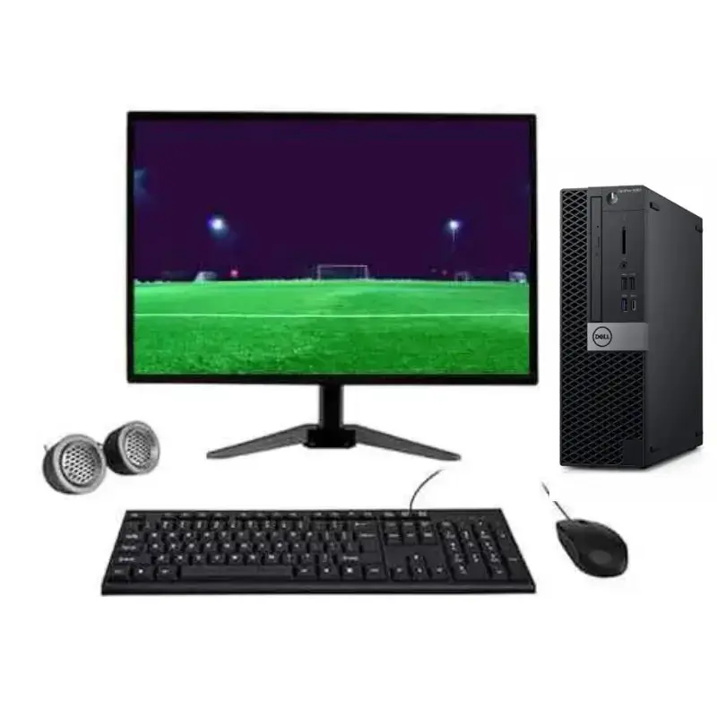 Dell OptiPlex SFF All-in-One Desktop Computer Set | 5070 | Intel i5- 9th Gen | 19" HD LCD Monitor | Wired KB & Mouse | Win 11 Pro | Refurbished