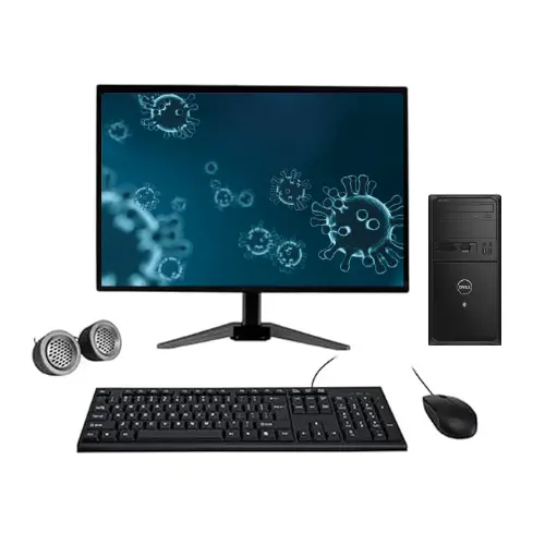 Dell Vostro 3902 All-in-One Desktop Computer Set | Intel i3-4rd Gen | 19" HD LCD Monitor| Wired KB & Mouse | Speakers | WiFi | Win 10 Pro | Refurbished