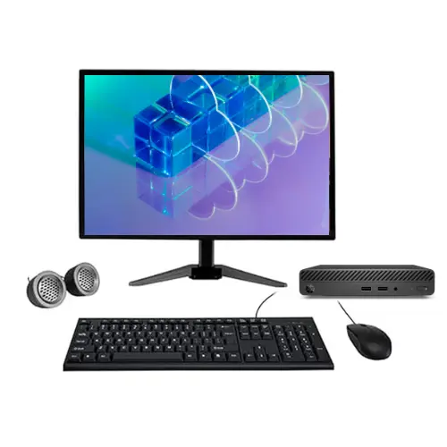 HP 260 G3  All-in-One Desktop Computer Set | Intel i3-7th Gen | 19" HD LCD Monitor | Wired KB & Mouse | Speakers| Wi-Fi | Windows 11 Pro | Refurbished