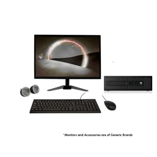 HP EliteDesk 705 G1 All-in-One Desktop Computer Set | AMD A10 | 19" HD LCD Monitor | Wired KB & Mouse | Speakers | Wi-Fi | Windows 10 Pro | Refurbished