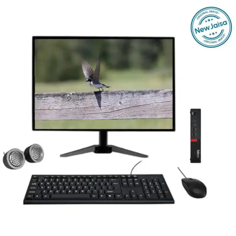 Lenovo ThinkCentre M710q All-in-One Desktop Computer Set | Intel i3-7th Gen | 19" HD Monitor | Win 11 Pro | Refurbished