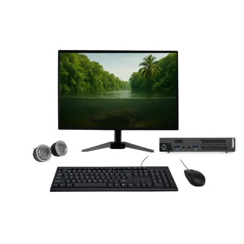 Lenovo ThinkCentre M92p Mini PC All-in-One Desktop Computer Set | Intel i5-3rd Gen | 19" HD Monitor | Win 10 Pro | Refurbished