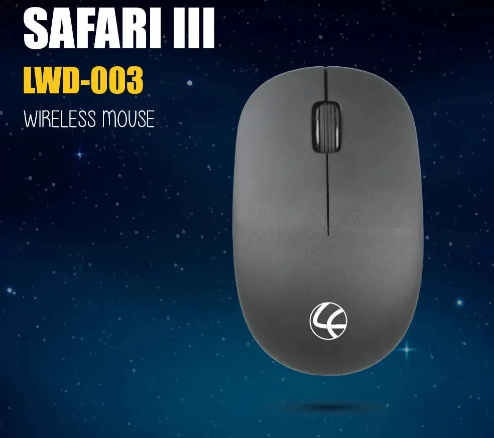 Safari III Wireless Mouse Black - Image 3